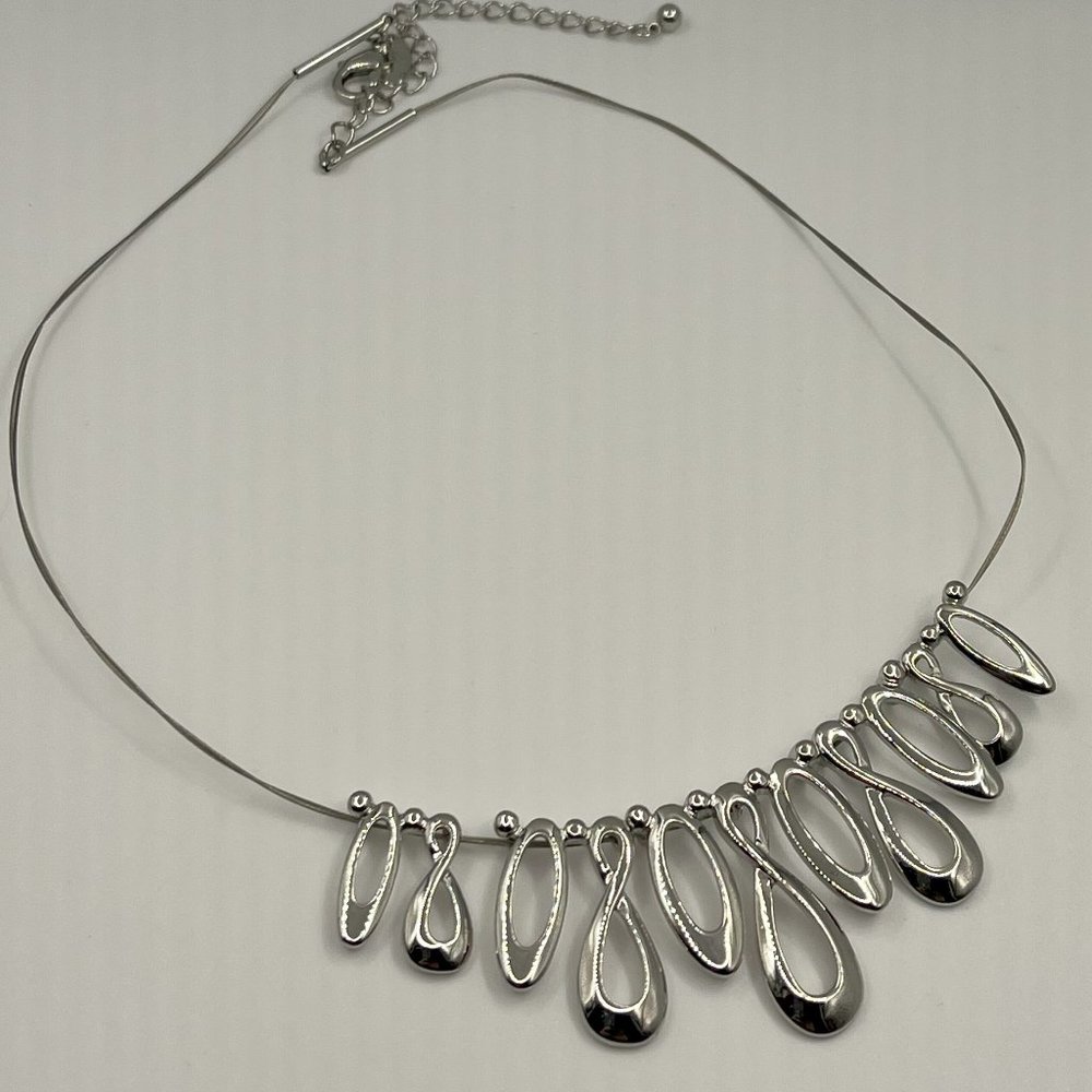Modern Silver Necklace